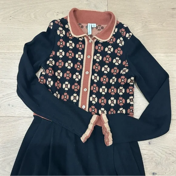 janie and jack black dress Janie & Jack Green Floral Belted Dress NWT- Size 2T